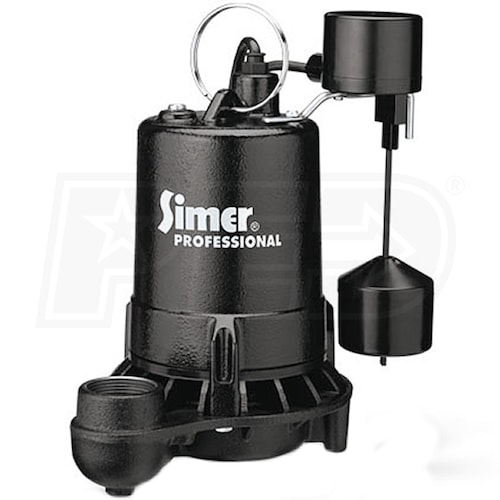SIMER 8' FT SUBMERSIBLE Sump PUMP FLOAT SWITCH KIT NM15K Sump 15 Amp NEW 