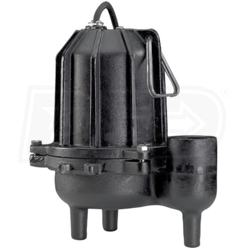 Wayne DSP60 6/10 HP Heavy Duty Cast Iron Sewage Pump 2Inch NonAutomatic