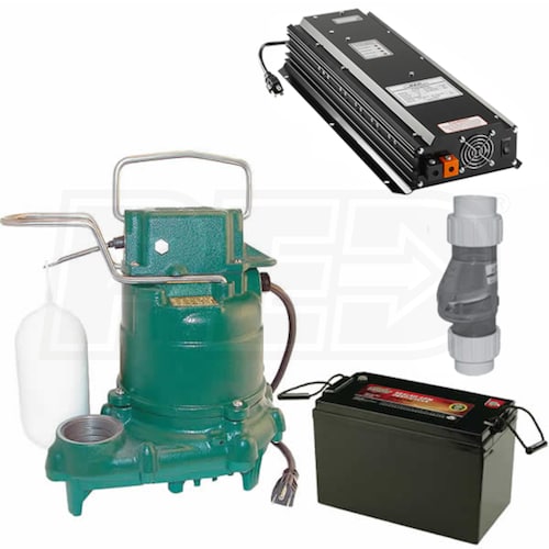 Zoeller M53KIT M53 1/3 HP Cast Iron Primary/Backup Sump Pump w