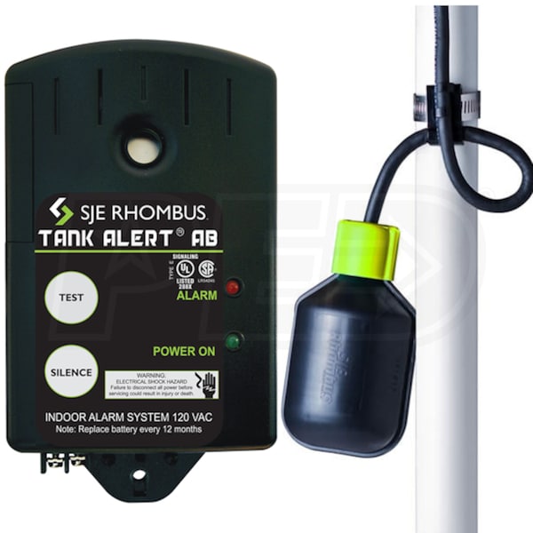 SJE-Rhombus TAAB-01H - Tank Alert® AB High Level Water Alarm (120V) w/ 15' Cord SJE-Rhombus TAAB-01H - Tank Alert® AB High Level Water Alarm (120V) w/ 15' Cord