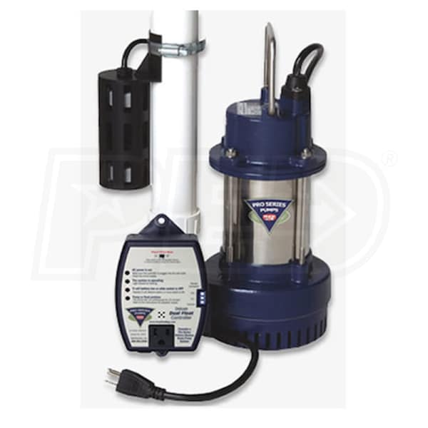PHCC Pro Series S3100 Pro Series 1 HP Cast Iron Submersible Sump Pump