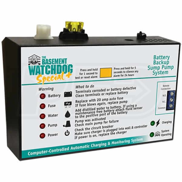 Basement Watchdog Spd Bw4000kit Bw4000, How Long To Charge Basement Watchdog Battery