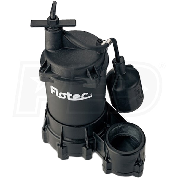 Flotec E3375TLT Professional Series 1/3 HP Submersible Cast Iron Effluent Pump 